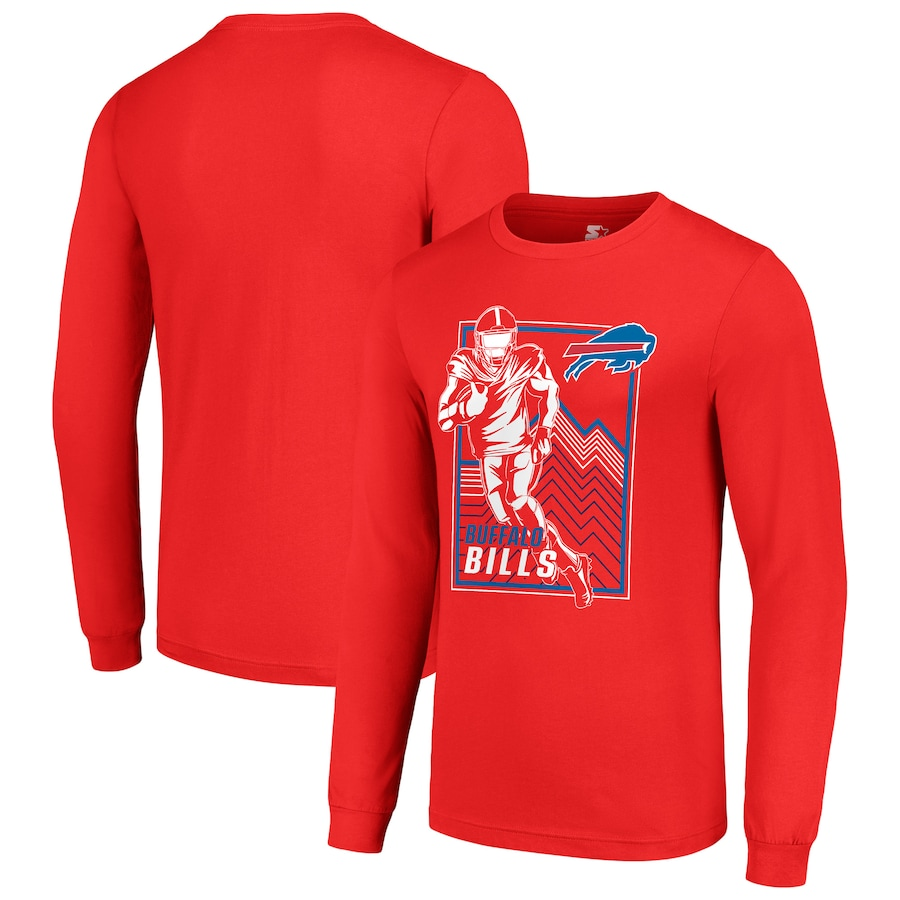 Men Detroit Lions red 2024 NFL Long sleeve T Shirts